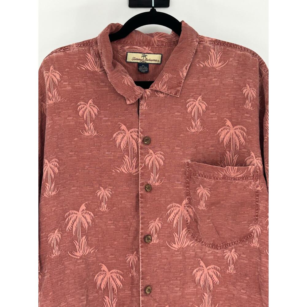 Tommy Bahama 100% Silk Men's XL Short Sleeve Hawaiian Camp Shirt (With Flaws)